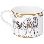 Чайный сервиз из фарфора с изображением лошадей на 6 персон 14 предметов Porcelain Horse Set варинант исполнения - 4 | Loft Concept в Костроме