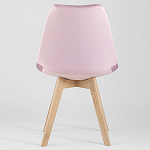 Стул с мягким велюровым сиденьем Arvika Pink варинант исполнения - 4 | Loft Concept в Костроме