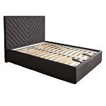 Кровать серая с подъемным механизмом Adelaide варинант исполнения - 1 | Loft Concept в Костроме