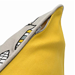 Чехол на подушку с рисунком и вышивкой Aurora Allure Sprout варинант исполнения - 4 | Loft Concept в Костроме