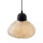 Подвесной светильник с янтарным фактурным плафоном Lamp with Frozen Glass Effect варинант исполнения - 2 | Loft Concept в Костроме