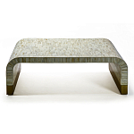 Стол журнальный Белый  BONE INLAY SIDE TABLE-Cream варинант исполнения - 2 | Loft Concept в Костроме