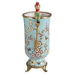 Ваза с двумя птичками из фарфора с бронзовыми элементами Garden of Eden варинант исполнения - 3 | Loft Concept в Костроме