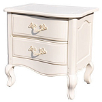 Прикроватная тумба в стиле прованс  с 2-мя ящиками Favre Montmartre Provence Bedside Table варинант исполнения - 1 | Loft Concept в Костроме