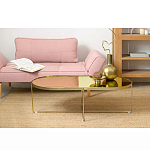 Кофейный столик овальный золотой Modern Mirror Gold Table варинант исполнения - 1 | Loft Concept в Костроме