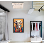 Люстра потолочная квадратная минималистичная Perfection of Geometry варинант исполнения - 5 | Loft Concept в Костроме