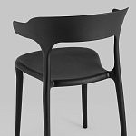 Черный стул из прочного PP-пластика JORIS варинант исполнения - 5 | Loft Concept в Костроме