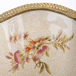 Ваза голубого цвета из фарфора с цветочным рисунком и бронзовой стрекозой Blue Garden варинант исполнения - 2 | Loft Concept в Костроме