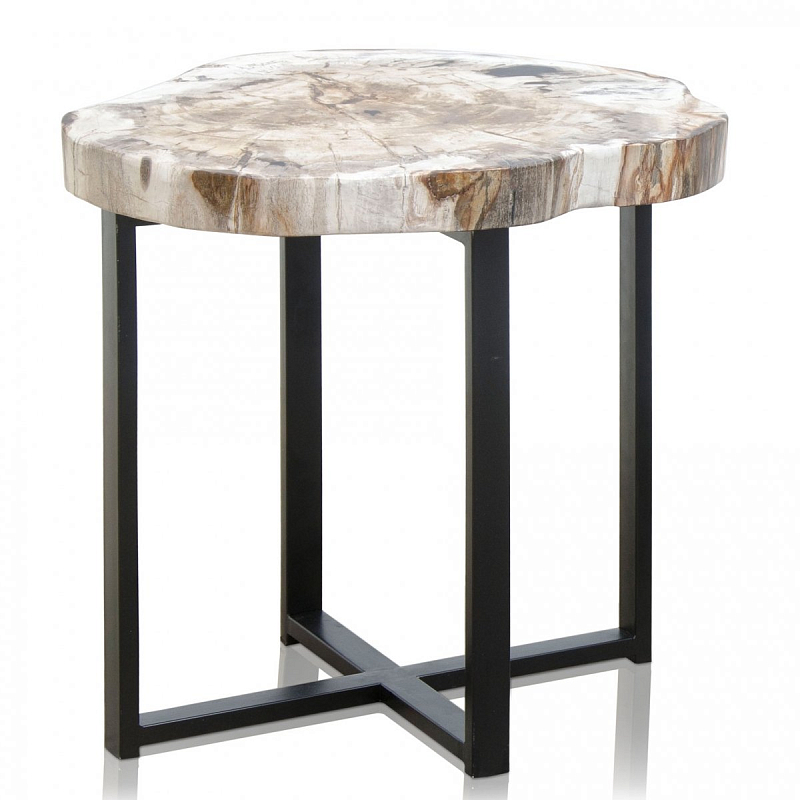 PETRIFIED WOOD COFFEETABLE S Окаменелое дерево Черный PETRIFIED WOOD COFFEETABLE S Окаменелое дерево Черный в Костроме | Loft Concept
