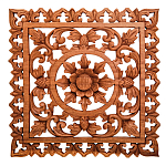 Панно из дерева квадратное Panel With Trees варинант исполнения - 1 | Loft Concept в Костроме