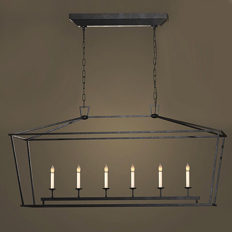 Люстра Linear Pendant Black Черный в Костроме | Loft Concept 