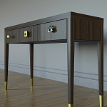 Дизайнерский Письменный стол Elsa Dreams Walnut с тремя ящиками варинант исполнения - 2 | Loft Concept в Костроме