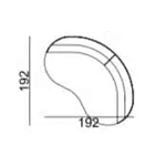 Двухместный диван Calypso варинант исполнения - 5 | Loft Concept в Костроме