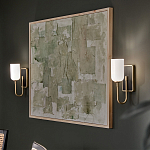  Бра с прямоугольным черным основанием и белым матовым цилиндрическим плафоном Kichler варинант исполнения - 15 | Loft Concept в Костроме