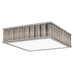 Потолочный светильник квадратный с гофрированным абажуром цвета графит Millennium варинант исполнения - 2 | Loft Concept в Костроме