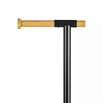 Держатель для туалетной бумаги с подвесным ершиком Black Bathroom Accessory варинант исполнения - 3 | Loft Concept в Костроме