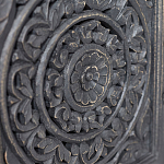 Деревянная ТВ-тумба из массива манго с резьбой Essua Grey Mango TV stand варинант исполнения - 2 | Loft Concept в Костроме