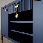 Комод-буфет Elsa Dreams Blue с открытыми полками   варинант исполнения - 7 | Loft Concept в Костроме