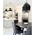 Люстра черная с несколькими ярусами деревянных палочек Bright Wooden Chandelier варинант исполнения - 4 | Loft Concept в Костроме