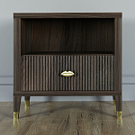 Прикроватная тумбочка с полкой Elsa Dreams Walnut  варинант исполнения - 5 | Loft Concept в Костроме