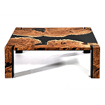 Кофейный Стол River in Autumn Elm Resin Coffee Table варинант исполнения - 1 | Loft Concept в Костроме