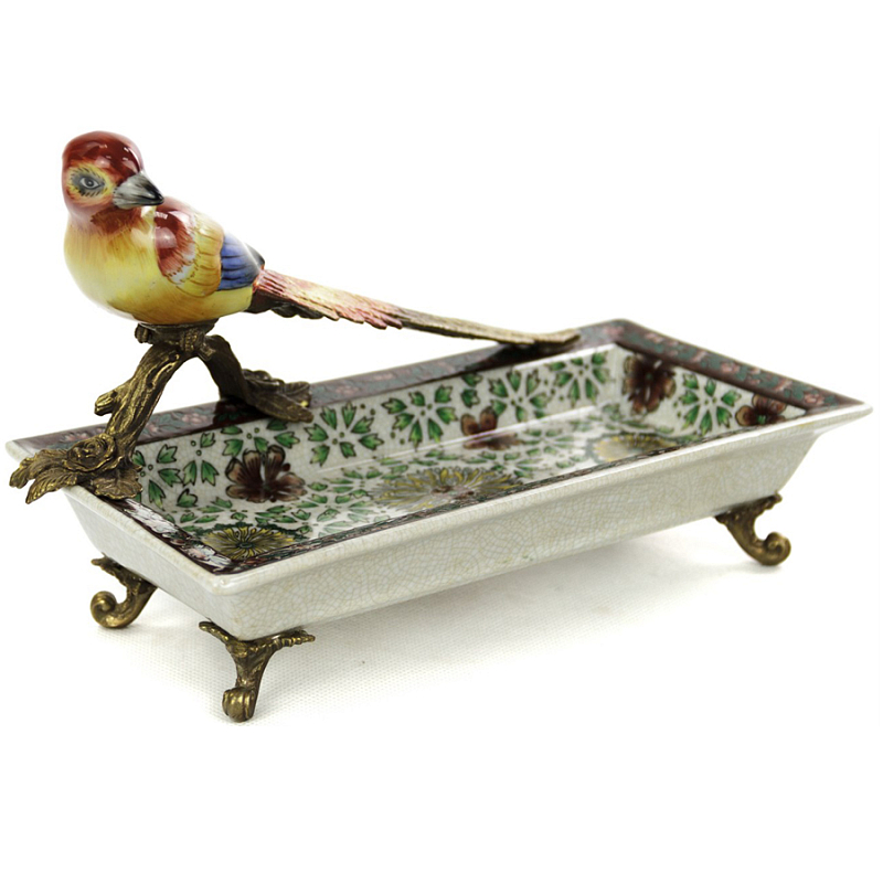 Блюдо Red Yellow Bird Мульти Бронза Блюдо Red Yellow Bird Мульти Бронза в Костроме | Loft Concept