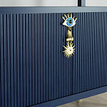 Стеллаж со стеклянными полками Elsa Dreams Blue варинант исполнения - 8 | Loft Concept в Костроме