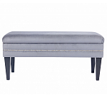 Мягкая банкетка с зоной для хранения Casket Grey варинант исполнения - 1 | Loft Concept в Костроме