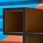 Дизайнерская скамейка  Canton  Beech and Black Bench варинант исполнения - 8 | Loft Concept в Костроме