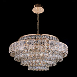 Люстра хрустальная в неоклассическом стиле на золотистом каркасе Majesty варинант исполнения - 8 | Loft Concept в Костроме