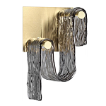 Бра волнистой формы из фактурного стекла Wave варинант исполнения - 1 | Loft Concept в Костроме