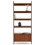 Стеллаж из орехового дерева Olson Rack варинант исполнения - 1 | Loft Concept в Костроме