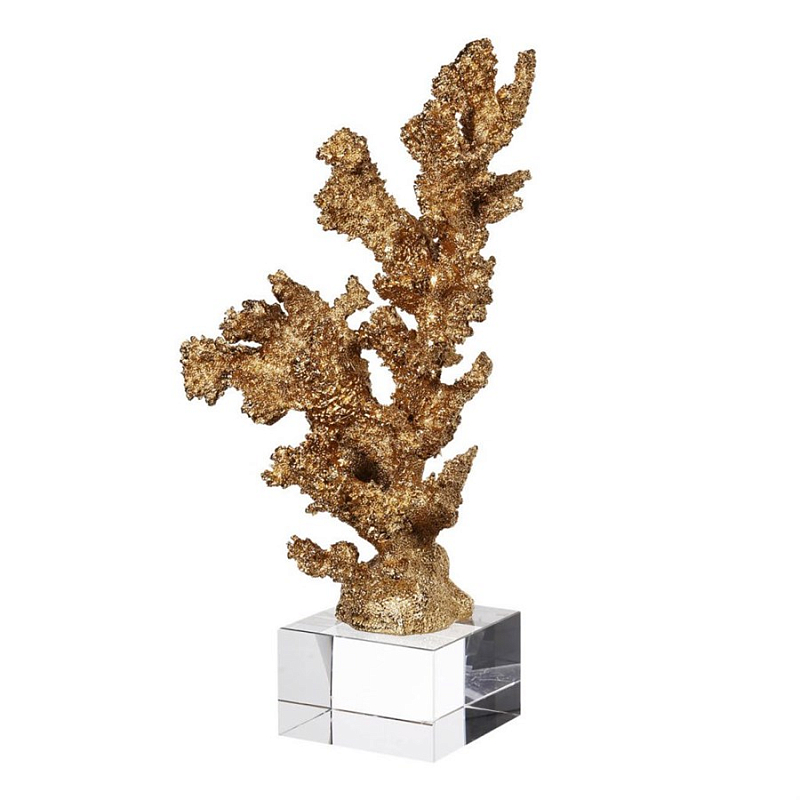 Статуэтка Broken Coral Золотой Прозрачный Статуэтка Broken Coral Золотой Прозрачный в Костроме | Loft Concept
