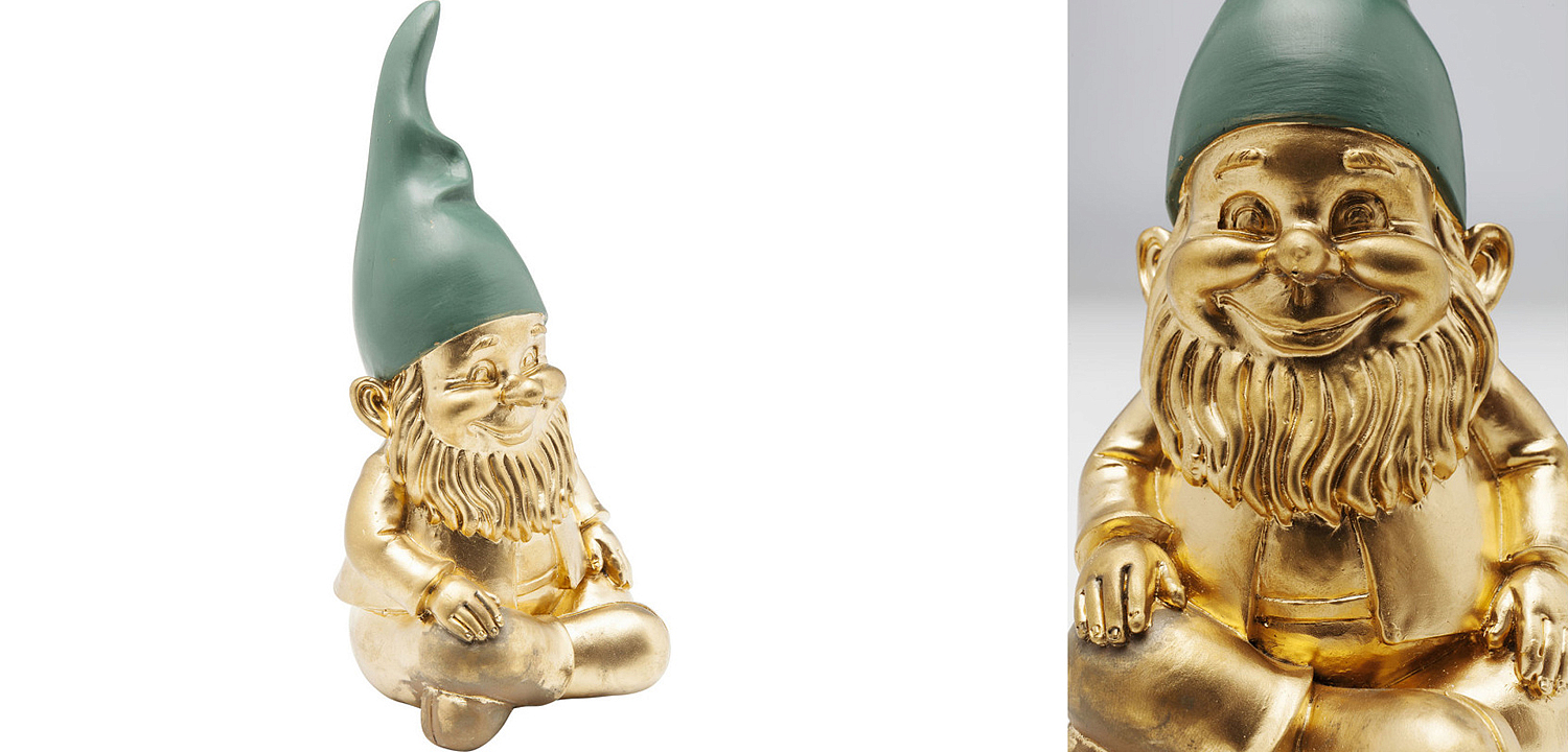 Статуэтка Golden Sitting Gnome Статуэтка Golden Sitting Gnome - Loft-Concept в Костроме