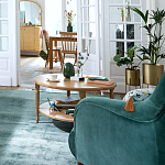 Кресло велюровое горчичного цвета Diaspro Mustard Armchair варинант исполнения - 8 | Loft Concept в Костроме