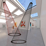 Подвесной светильник из металла Rays of Light варинант исполнения - 3 | Loft Concept в Костроме