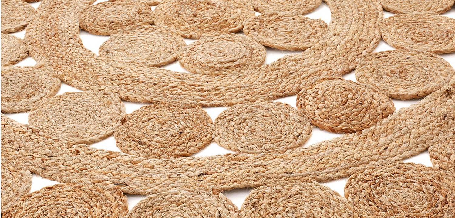 Ковер Wicker Circles Carpet 100% джут Ковер Wicker Circles Carpet 100% джут - Loft-Concept в Костроме