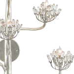 Бра серебряное в виде растения Silver Flower Glade варинант исполнения - 1 | Loft Concept в Костроме
