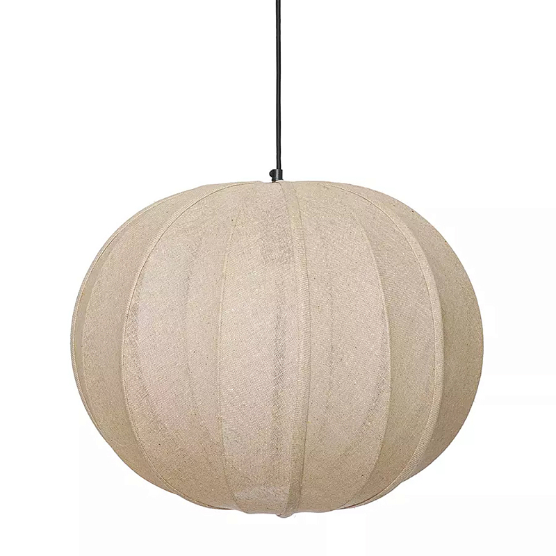 Подвесной светильник с бежевым тканевым абажуром Modern Textured Table Lamp Бежевый Подвесной светильник с бежевым тканевым абажуром Modern Textured Table Lamp Бежевый в Костроме | Loft Concept