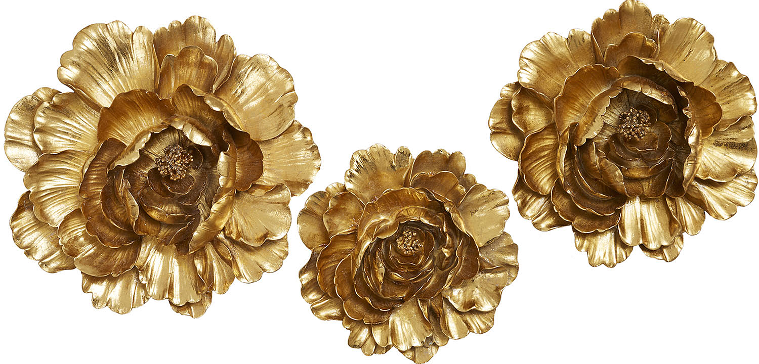 Аксессуар на стену Decor Flowers Rose Hip gold Аксессуар на стену Decor Flowers Rose Hip gold - Loft-Concept в Костроме
