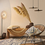 Чехол на подушку с узором в этно-стиле Blue Ikat варинант исполнения - 7 | Loft Concept в Костроме