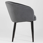 Мягкое кресло на металлических ножках Shaggy Dark Grey варинант исполнения - 2 | Loft Concept в Костроме