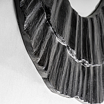 Зеркало в фактурной черной раме в современном стиле Black Maelstrom варинант исполнения - 2 | Loft Concept в Костроме