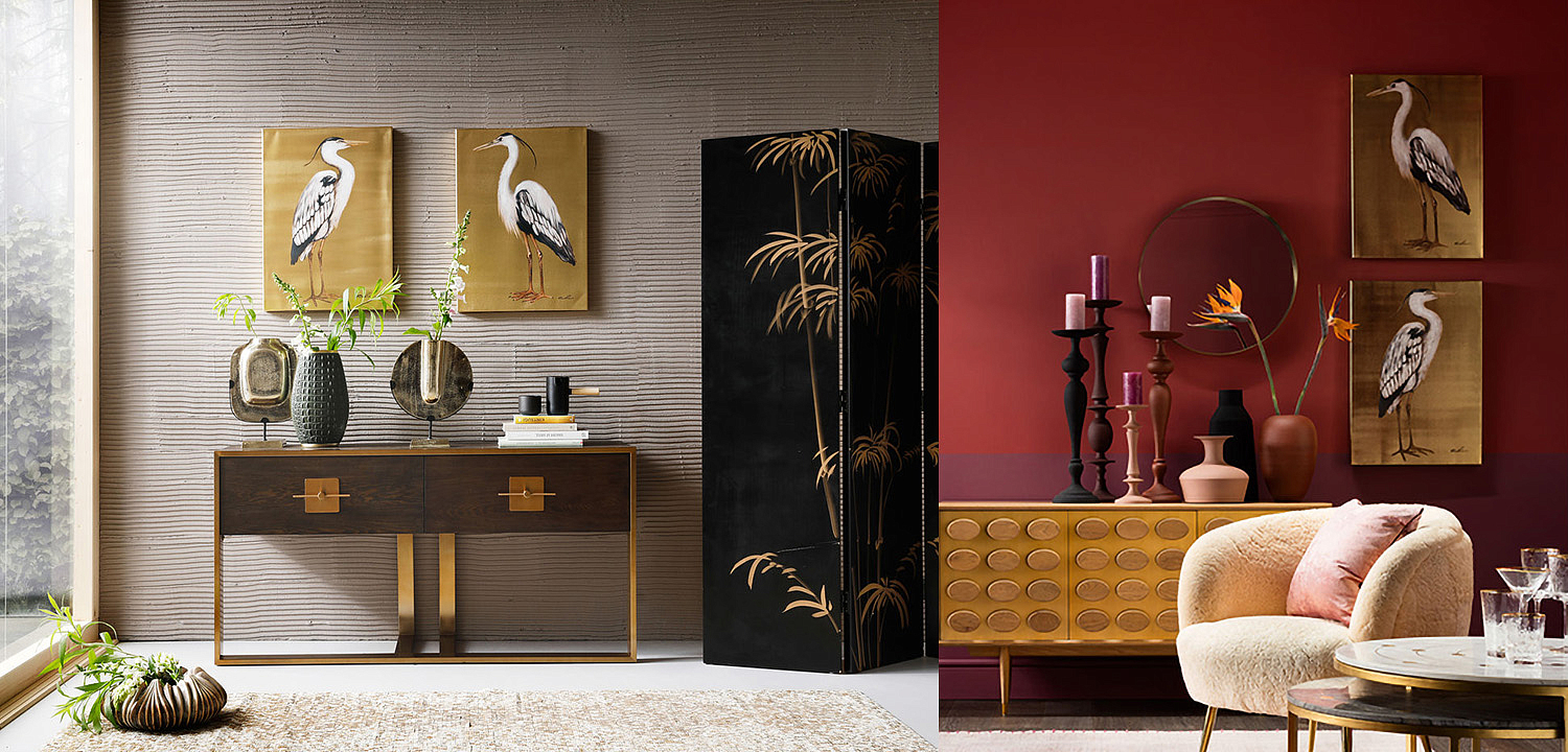 Картина Gold Heron II Картина Gold Heron II - Loft-Concept в Костроме