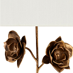 Бра с  каркасом в виде цветков розы и тканевым абажуром Flowers and Fox Roses варинант исполнения - 2 | Loft Concept в Костроме