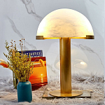 Настольная лампа c абажуром в форме купола из натурального камня  Heavenly Harmony варинант исполнения - 3 | Loft Concept в Костроме