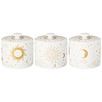 Чайный сервиз из фарфора с рисунком звезд и созвездий на 6 персон 14 предметов Porcelain Astronomy Collection варинант исполнения - 2 | Loft Concept в Костроме