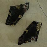 Подставка под благовония из эпоксидной смолы с цветами черная Epoxy Resin Flowers Incense Stand Black варинант исполнения - 2 | Loft Concept в Костроме