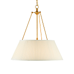 Подвесной светильник светодиодный с фактурным тканевым конусообразным абажуром White Fabric Lampshade варинант исполнения - 1 | Loft Concept в Костроме