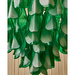 Люстра из стеклянных зеленых лепестков Petalled Illuminator варинант исполнения - 6 | Loft Concept в Костроме